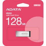 Pendrive Adata ur350 128 GB (nikiel czarny, USB-A 3.2 gen 1 (5 GBit s))