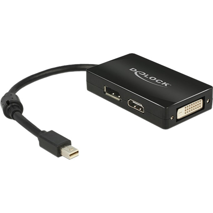 Delock adapter mini displayport > displayport hdmi dvi (czarny, 0,16 m)