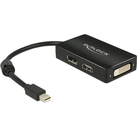 Delock adapter mini displayport > displayport hdmi dvi (czarny, 0,16 m)