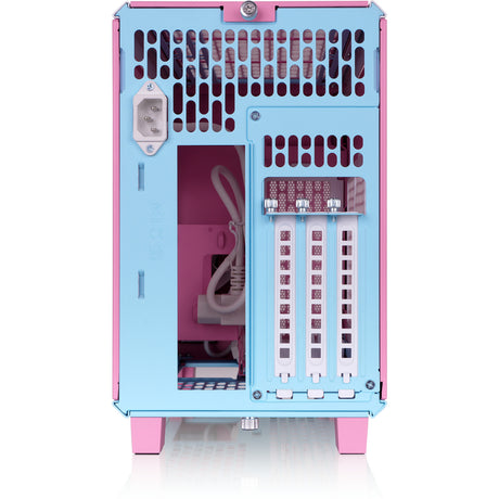 Obudowa mini tower Thermaltake tr100 w kolorze bąbelkowego różu (różowy | 2x USB-A | 1x USB-C)