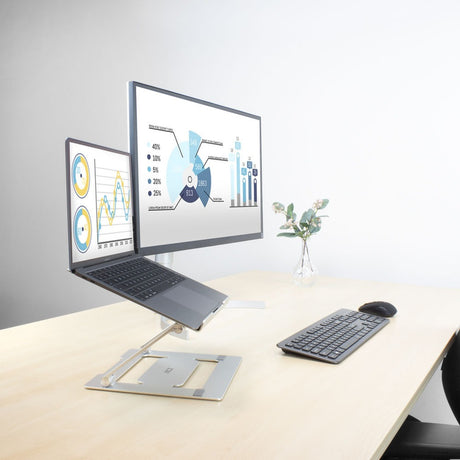 Stojak na laptopa Act Connectivity aluminiowy (aluminiowy, składany, płynna regulacja wysokości)