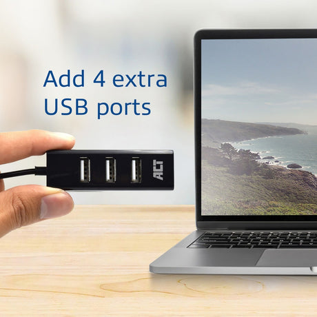 Koncentrator USB Act ac6205 czarny