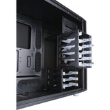 Konstrukcja fraktalna definiuje obudowę midi tower r5 (czarna | 4x usb-a)