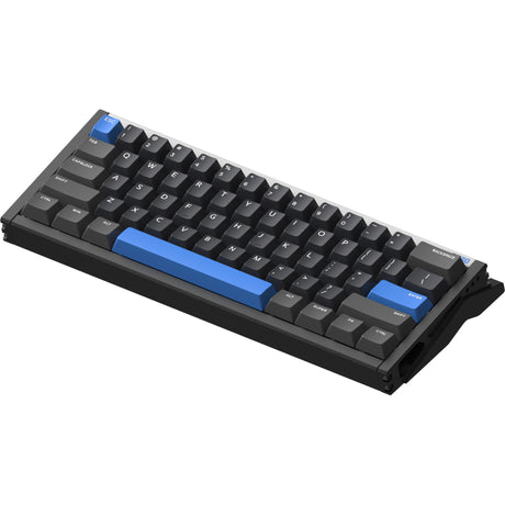 Klawiatura do gier z przełącznikiem magnetycznym Iqunix ez60 (czarna, układ amerykański (qwerty), gra Gateron Magnetic Jade, 60%, rgb, klawisze pbt z podwójnym strzałem)