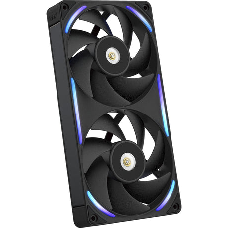 Wentylatory Nzxt f240x RGB (czarne, 2 sztuki, 240 x 120 x 30 mm, pwm)