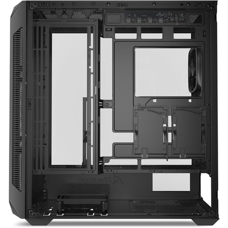 Obudowa midi tower Sharkoon ak5m rgb (czarna | 2x usb-a | 1x usb-c | rgb | szkło hartowane)