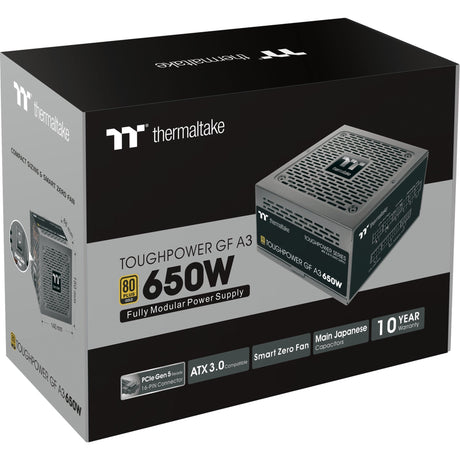 Thermaltake ToughPower GF A3 Gold - TT Premium Edition Modułowy zasilacz 650 W (czarny, 4x PCIe)