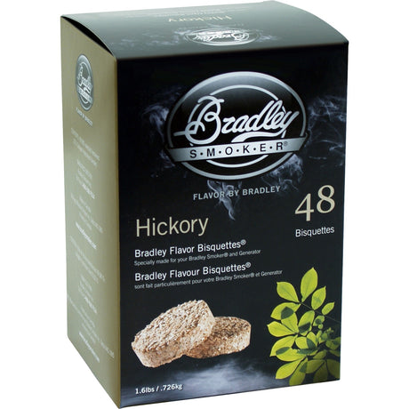 Brykiety z drewna hikorowego Bradley wędzone drewno (48 sztuk)