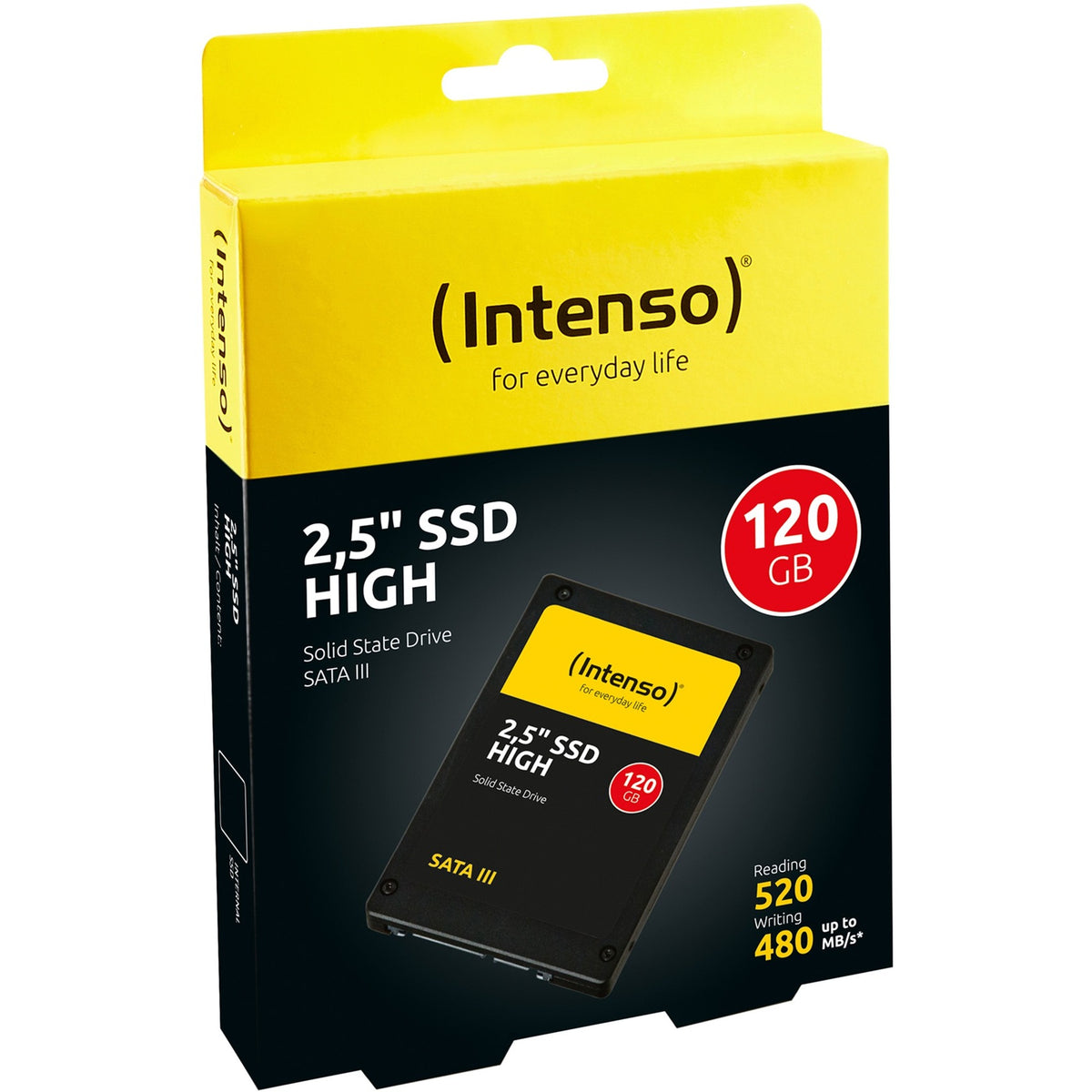 Intenso high performance, 120 GB SSD (3813430, SATA 600, wersja wykończenia)