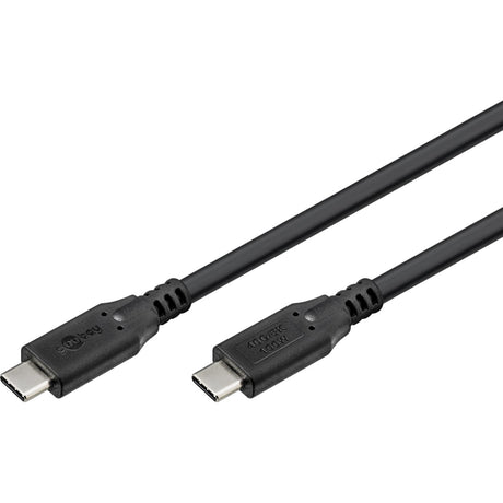 Kabel Goobay USB-C 4.0 > USB-C (czarny, 1 metr)