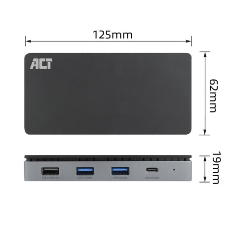 Stacja dokująca Act Connectivity USB-C 4K MST (czarno-szara)