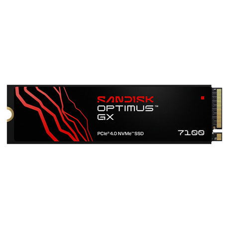 Sandisk optimus gx 7100, 500 gb ssd (zwart, pcie 4.0 x4 nvme 2.0 m.2 2280-s3-m)