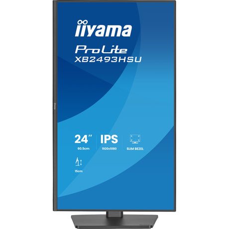 Monitor Iiyama prolite xb2493hsu-b1 23.8 (czarny (matowy), 120 Hz, HDMI, Display Port, USB, audio)