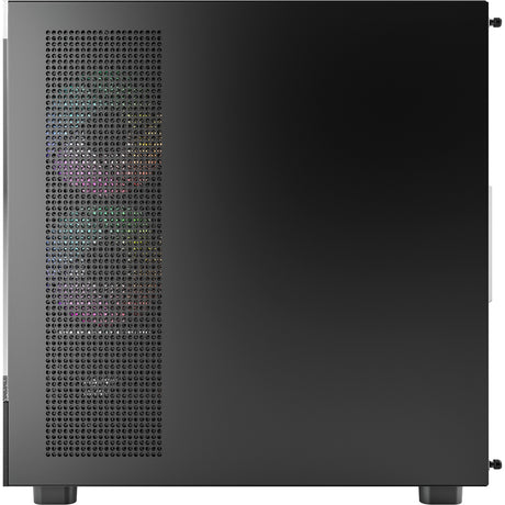 Obudowa midi tower Montech xr (czarna | 2x USB-A | 1x USB-C | RGB | szkło hartowane)