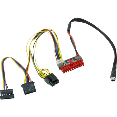 Zasilacz Inter-Tech Mini-ITX 120 W, obr. 2 adaptery (obsługuje zasilacze o mocy do 120W)