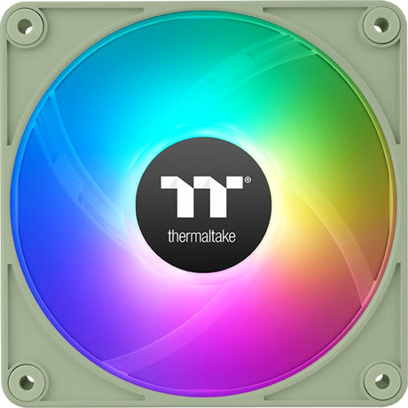 Thermaltake ct120 ex Reverse argb Sync wentylator chłodzący komputer Matcha Green (zestaw 3 wentylatorów) wentylatory do obudowy (jasnozielony, 3 sztuki, 120 x 120 x 25 mm, pwm)