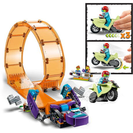 Lego City — zabawka konstrukcyjna z szympansem, który robi pętlę (60338)