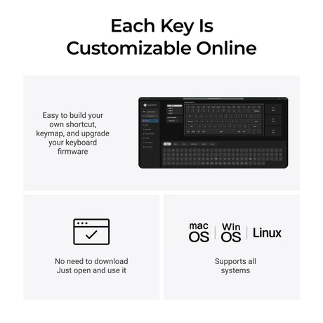 Klawiatura Keychron b3 pro-k8 (biała, układ amerykański (qwerty), przełączniki nożycowe, 75%, nasadki klawiszy abs, 2,4 GHz | bluetooth | usb)