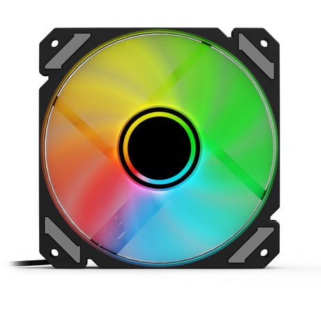 Wentylator obudowy Sharkoon Shark Mirror RGB PWM (czarny, 120 x 120 x 25 mm)