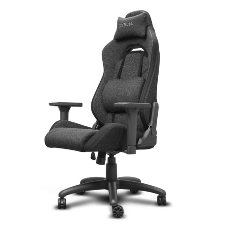 Wygodny fotel gamingowy z tkaniny Trust GXT 723 Ruya (szary)