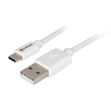 Kabel Sharkoon USB-A 2.0 - USB-C (biały, 3 metry)