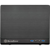 Obudowa mini tower Silverstone SG13B-Q (czarna | 2x USB-A)