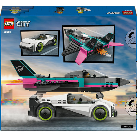 Lego city świetne pojazdy 60489 odrzutowiec kontra samochód sportowy