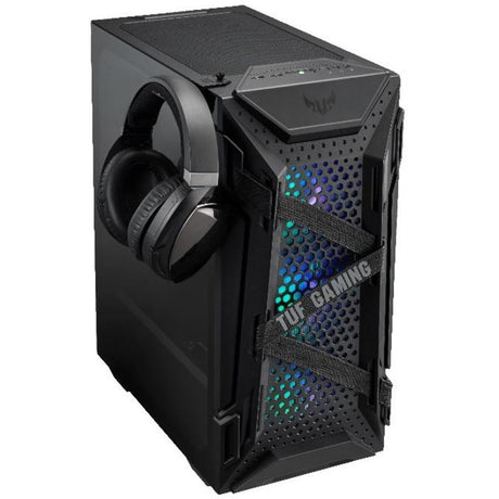 Obudowa midi tower Asus tuf gaming gt301 (czarna | 2x usb-a | rgb | szkło hartowane)