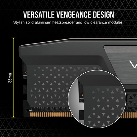 Corsair Vengeance 16 GB DDR5-5200 (2x 8 GB) RAM (czarny, cmk16gx5m2b5200c40, xmp 3.0)