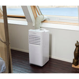 Mobilny klimatyzator Bestron aac9000 (biały, moc chłodnicza 2,6 kW | z płynem chłodzącym niezawierającym freonu | 9000 btu h)
