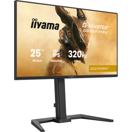 Monitor do gier Iiyama G-Master Gold Phoenix GB2591HSU-B1 24,5 (czarny (matowy), 320 Hz, HDMI, DisplayPort, USB, audio)