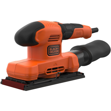 Black+decker 150w 1 3-arkuszowa szlifierka oscylacyjna bew220-qs (pomarańczowo-czarna)