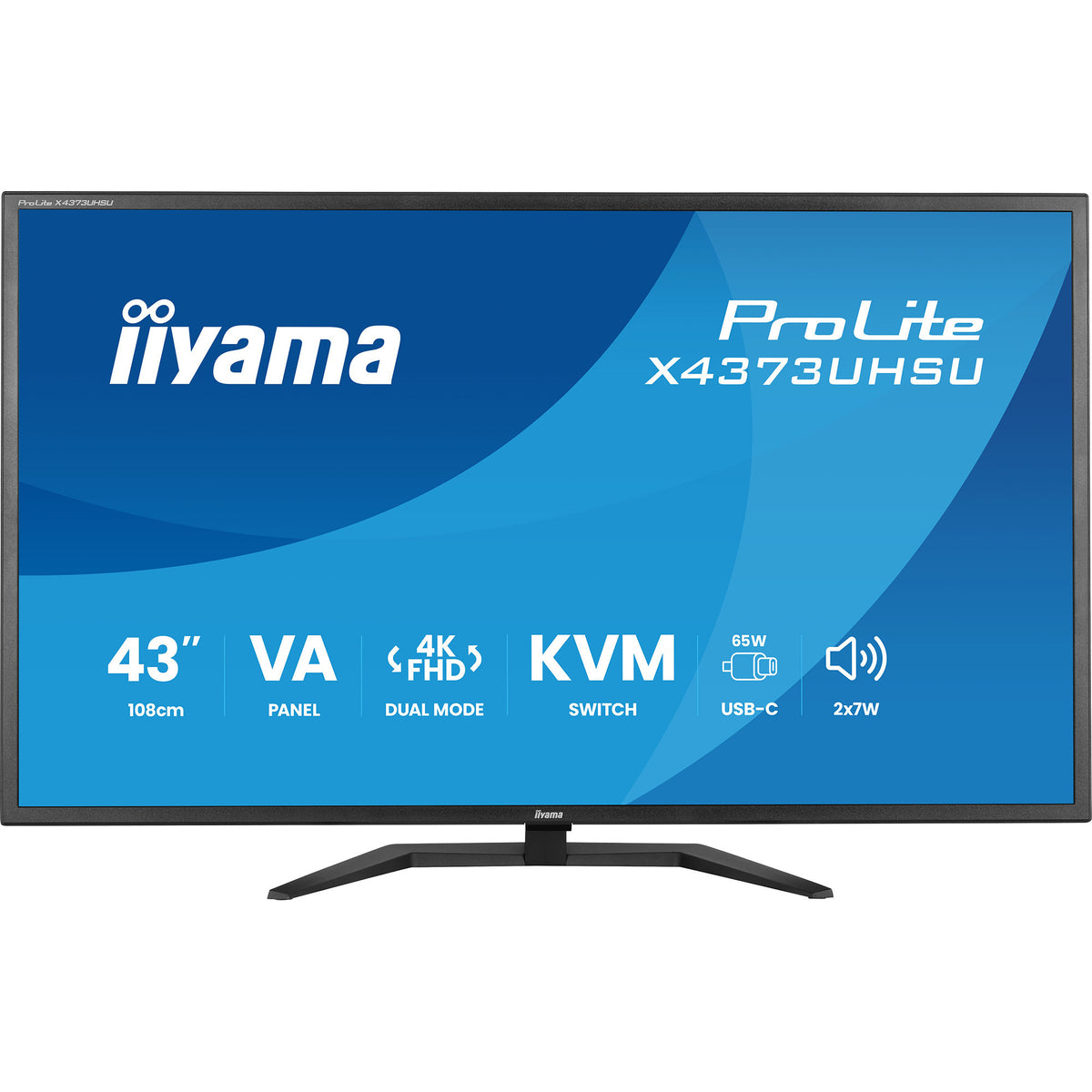 Monitor Iiyama prolite x4373uhsu-b2 42,5 4k UHD (czarny (matowy), hdmi, displayport, usb-c)