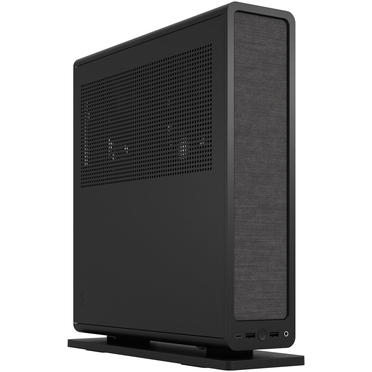 Czarna obudowa mini tower Fractal Design Ridge (czarna | 2x USB-A | 1x USB-C)
