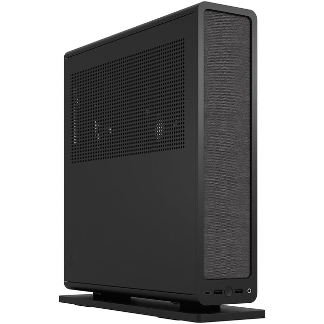 Czarna obudowa mini tower Fractal Design Ridge (czarna | 2x USB-A | 1x USB-C)