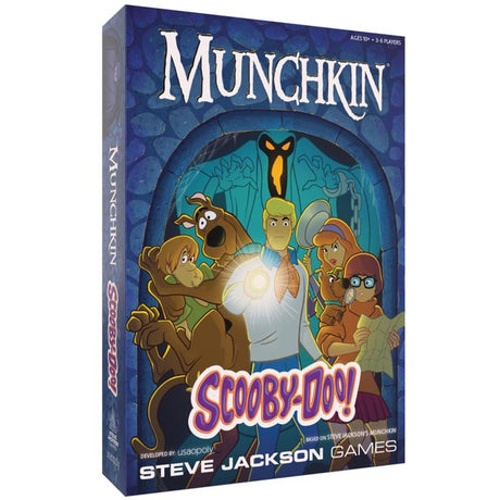 Europejska sieć graczy Munchkin: gra karciana Scooby-Doo (angielski, 3–6 graczy, 60 minut, od 10 lat)