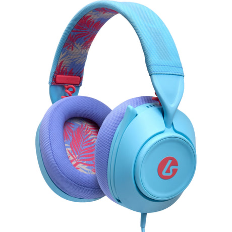 Przewodowy zestaw słuchawkowy do gier Powera Lucidsound LS10 — nauszny zestaw słuchawkowy do gier Ocean Waves (jasnoniebieski fioletowy, Playstation 5, Playstation 4, Xbox Series