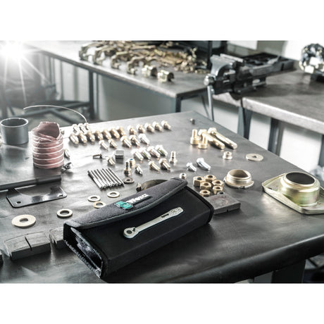 Zestaw grzechotek metalowych Wera 8100 sb 11, zestaw 3 8 narzędzi (czarno-zielony, 29-częściowy, całkowicie metalowy grzechotka z zabierakiem kwadratowym)