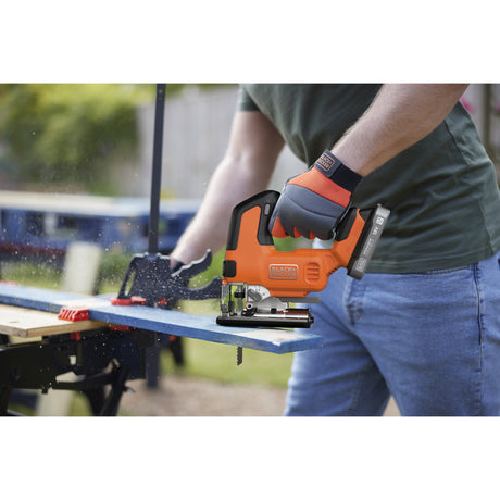 Wyrzynarka Black+decker blcjs78n-xj 18 V (czarno-pomarańczowa, akumulator i ładowarka nie wchodzą w skład zestawu)