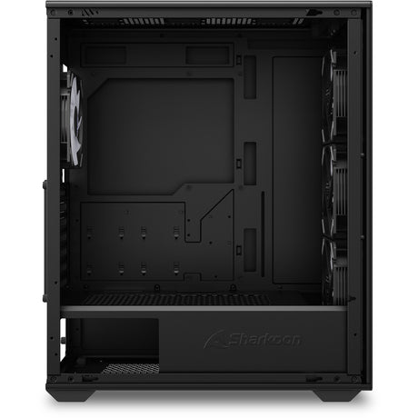 Obudowa Sharkoon VK4 ARGB Midi Tower (czarna | 2x USB-A | RGB | szkło hartowane)
