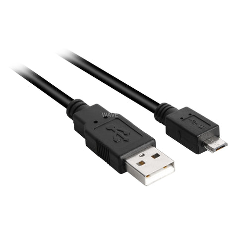 Kabel Sharkoon USB-A 2.0 > micro USB-B (czarny, 1,5 m)