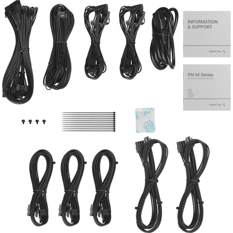 Modułowy zasilacz Deepcool pn850m o mocy 850 W (czarny, 1x 12 V-2x6, 3x pcie)