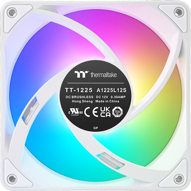 Thermaltake ct120 ex argb Sync wentylator chłodzący do komputera śnieg (zestaw 3 wentylatorów) wentylatory do obudowy (biały, 3 sztuki, 120 x 120 x 25 mm, pwm)