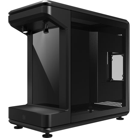 Cooler master masterframe 360 stage obudowa midi tower LCD (czarna | 2x USB-A | 1x USB-C | szkło hartowane)