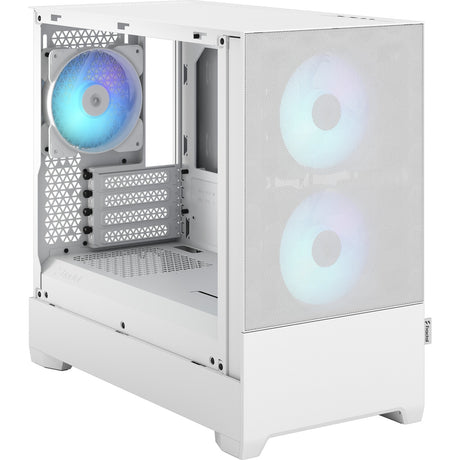 Fractal design pop mini air rgb obudowa midi tower (biała | 2x usb-a | rgb | okno)
