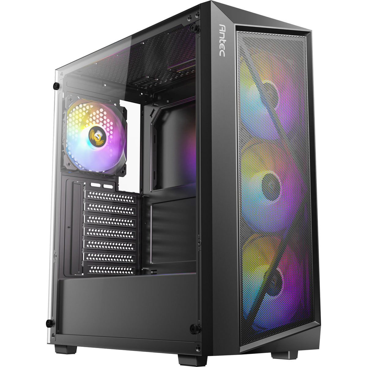 Obudowa midi tower Antec ax67 argb (czarna | 3x usb-a | szkło hartowane)