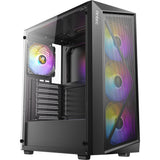 Obudowa midi tower Antec ax67 argb (czarna | 3x usb-a | szkło hartowane)