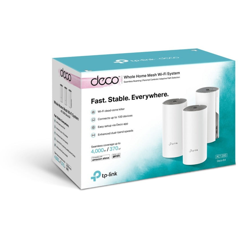Router mesh Tp-link deco e4 (biały, 3 sztuki)