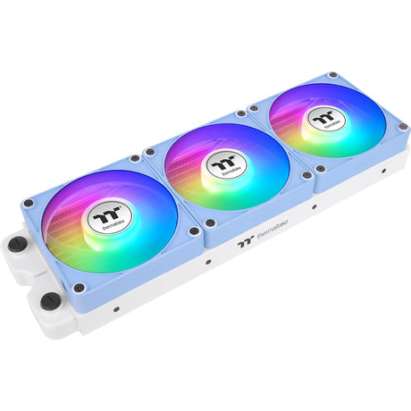 Thermaltake ct120 ex argb Sync wentylator chłodzący do komputera hortensja niebieska (pakiet 3 wentylatorów) wentylatory do obudowy (jasnoniebieski, 3 sztuki, 120 x 120 x 25 mm, pwm)