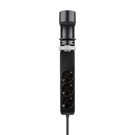 Gniazdo biurkowe Neomounts DS22-840BL6 z zaciskiem i portami USB-C i USB-A - listwa zasilająca z szybkim ładowaniem (czarna)